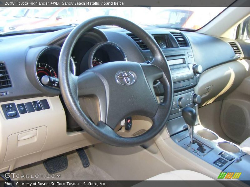 Sandy Beach Metallic / Sand Beige 2008 Toyota Highlander 4WD