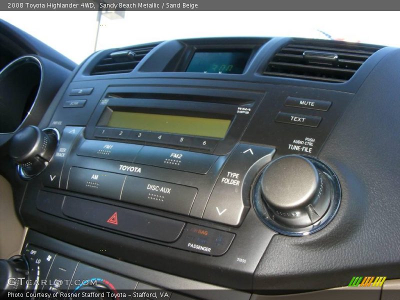 Sandy Beach Metallic / Sand Beige 2008 Toyota Highlander 4WD