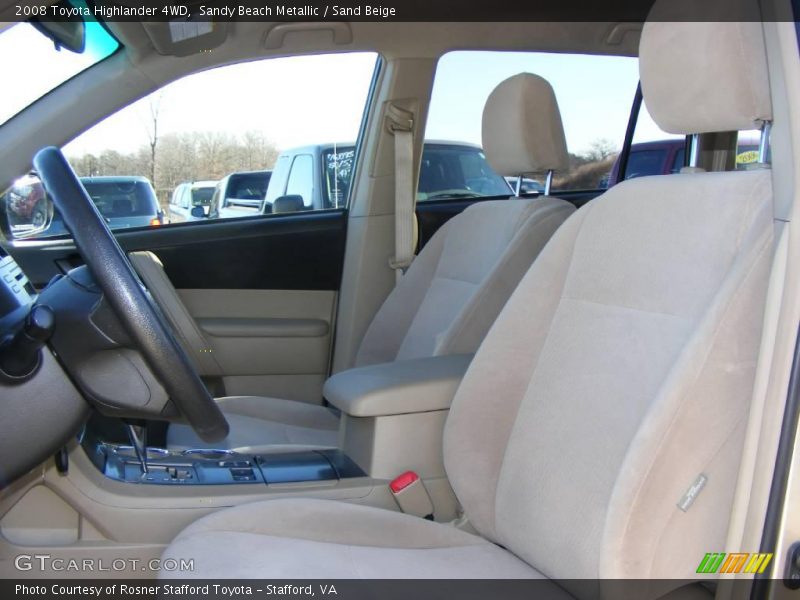 Sandy Beach Metallic / Sand Beige 2008 Toyota Highlander 4WD