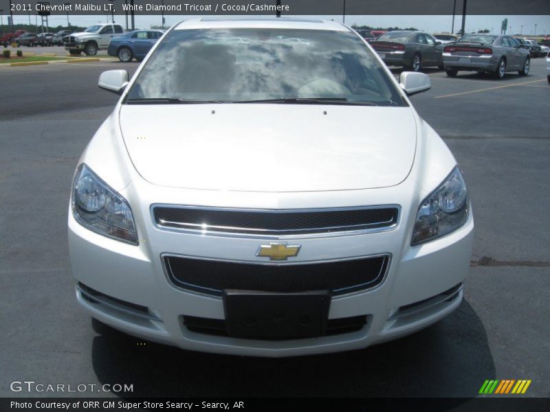 White Diamond Tricoat / Cocoa/Cashmere 2011 Chevrolet Malibu LT