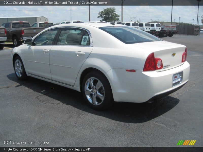 White Diamond Tricoat / Cocoa/Cashmere 2011 Chevrolet Malibu LT