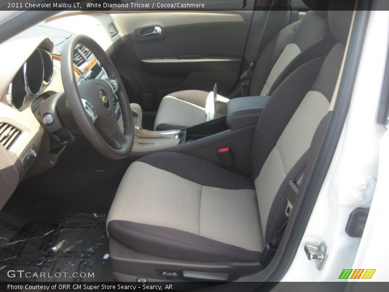 White Diamond Tricoat / Cocoa/Cashmere 2011 Chevrolet Malibu LT