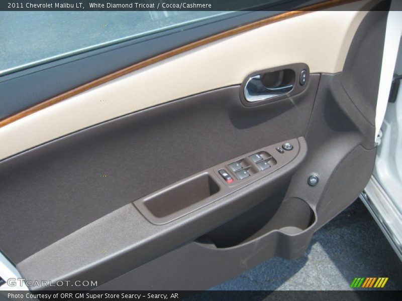 White Diamond Tricoat / Cocoa/Cashmere 2011 Chevrolet Malibu LT
