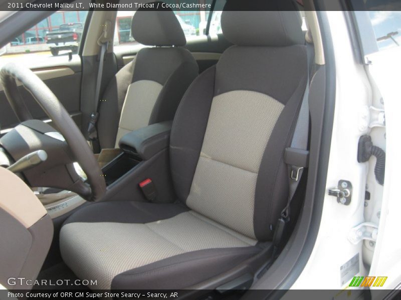 White Diamond Tricoat / Cocoa/Cashmere 2011 Chevrolet Malibu LT