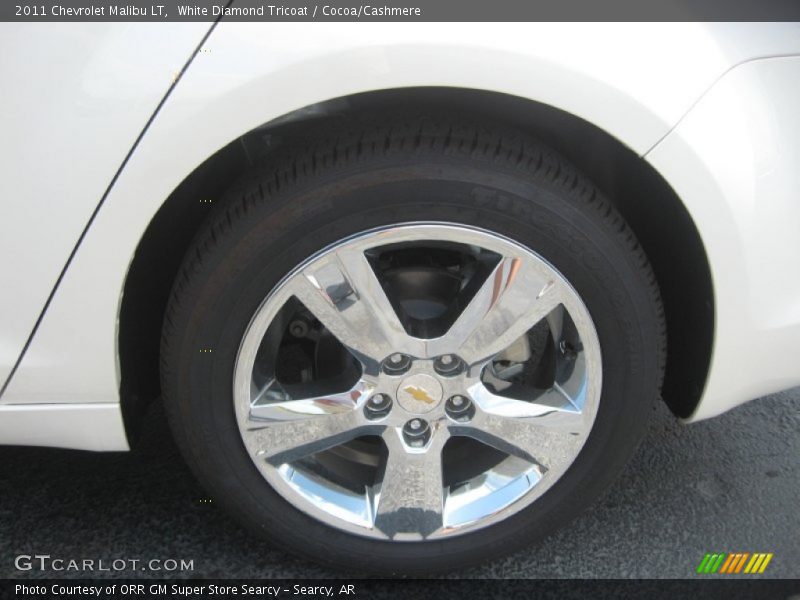 White Diamond Tricoat / Cocoa/Cashmere 2011 Chevrolet Malibu LT
