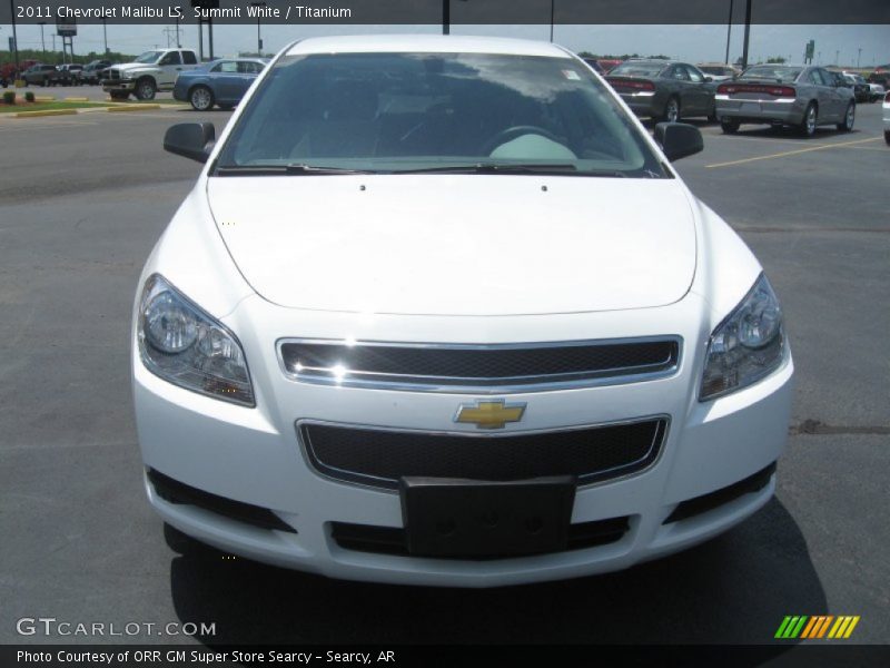 Summit White / Titanium 2011 Chevrolet Malibu LS