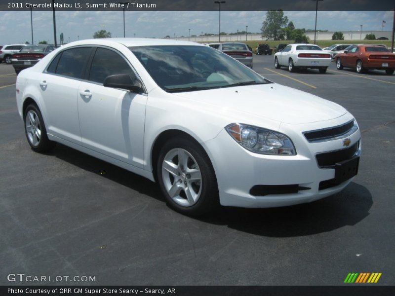 Summit White / Titanium 2011 Chevrolet Malibu LS