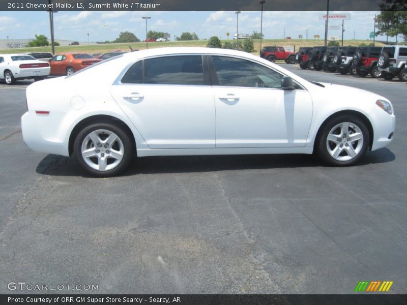 Summit White / Titanium 2011 Chevrolet Malibu LS