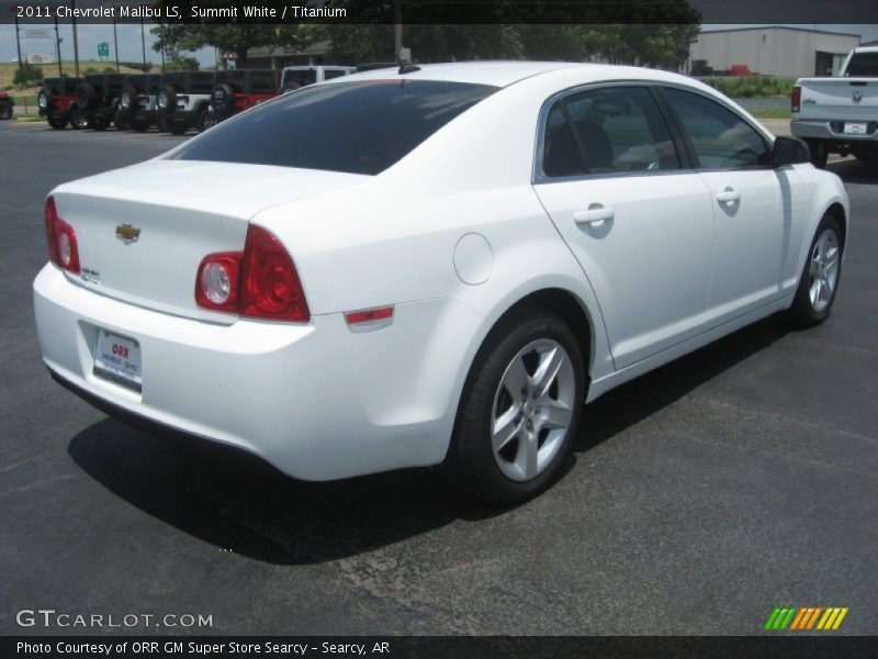 Summit White / Titanium 2011 Chevrolet Malibu LS