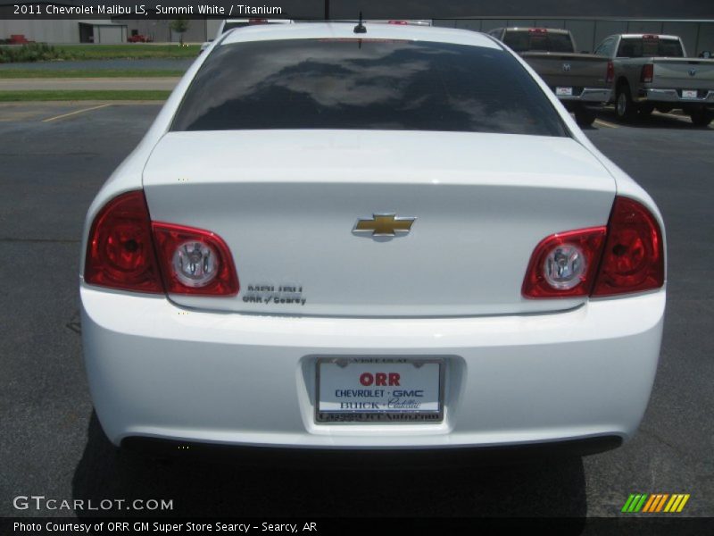 Summit White / Titanium 2011 Chevrolet Malibu LS