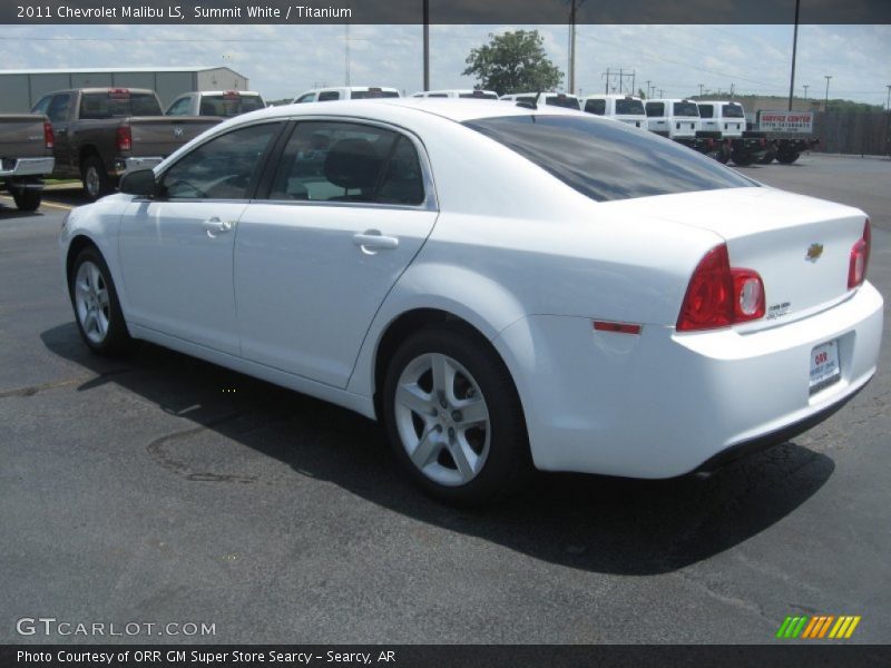 Summit White / Titanium 2011 Chevrolet Malibu LS