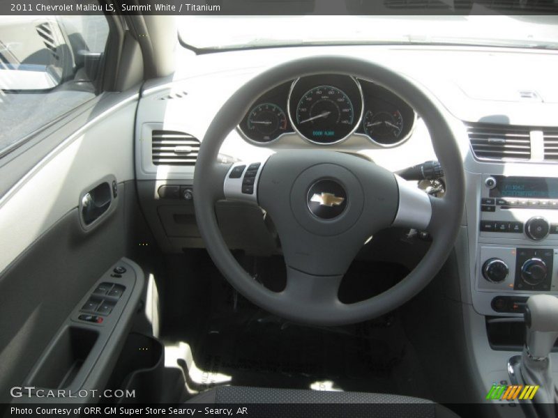 Summit White / Titanium 2011 Chevrolet Malibu LS