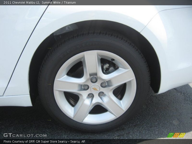 Summit White / Titanium 2011 Chevrolet Malibu LS