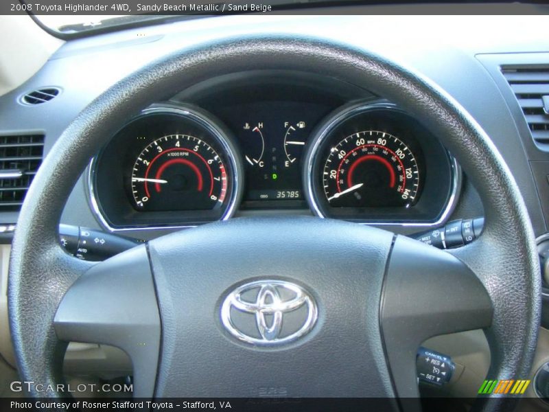 Sandy Beach Metallic / Sand Beige 2008 Toyota Highlander 4WD