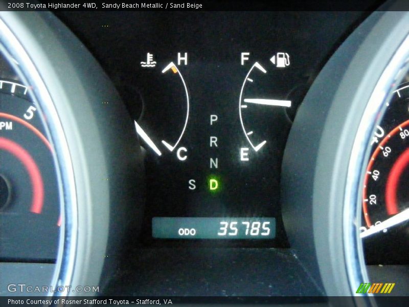 Sandy Beach Metallic / Sand Beige 2008 Toyota Highlander 4WD
