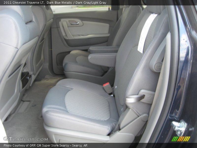 Dark Blue Metallic / Dark Gray/Light Gray 2011 Chevrolet Traverse LT
