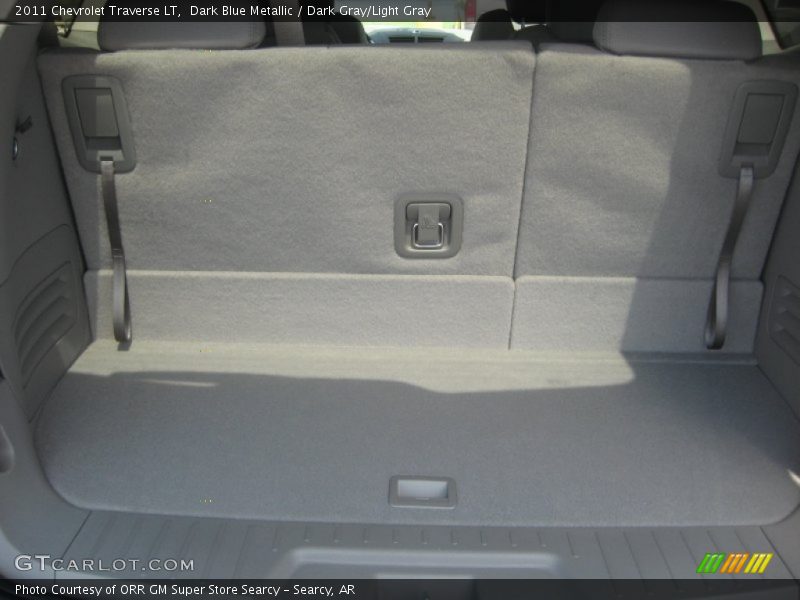 Dark Blue Metallic / Dark Gray/Light Gray 2011 Chevrolet Traverse LT