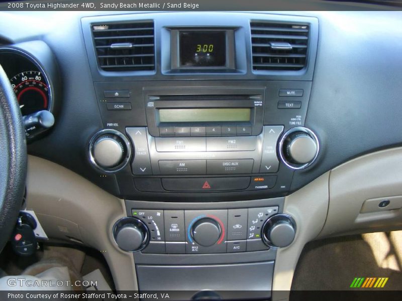 Sandy Beach Metallic / Sand Beige 2008 Toyota Highlander 4WD