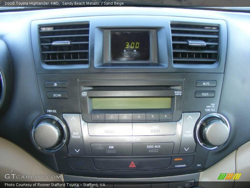 Sandy Beach Metallic / Sand Beige 2008 Toyota Highlander 4WD