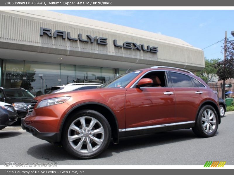 Autumn Copper Metallic / Brick/Black 2006 Infiniti FX 45 AWD