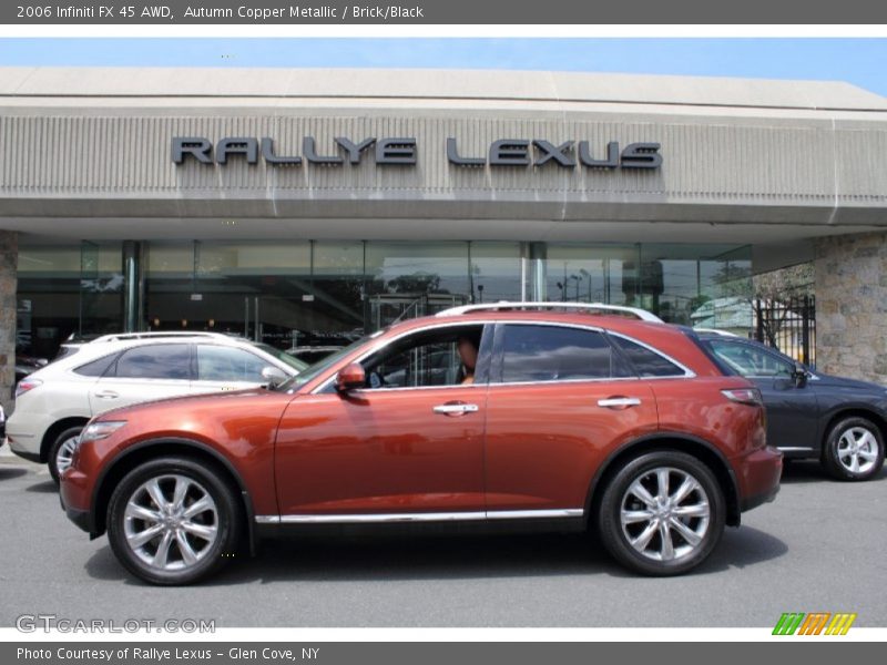 Autumn Copper Metallic / Brick/Black 2006 Infiniti FX 45 AWD