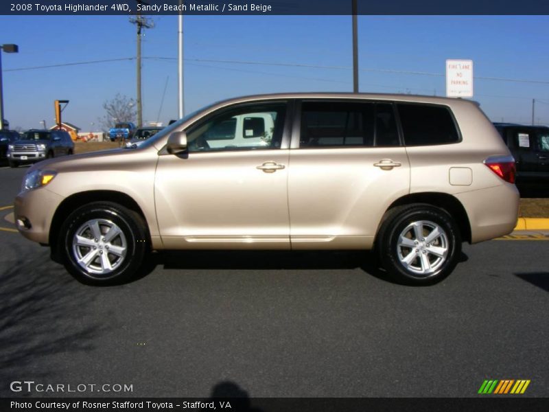 Sandy Beach Metallic / Sand Beige 2008 Toyota Highlander 4WD