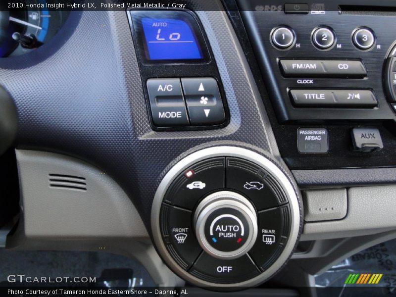 Controls of 2010 Insight Hybrid LX