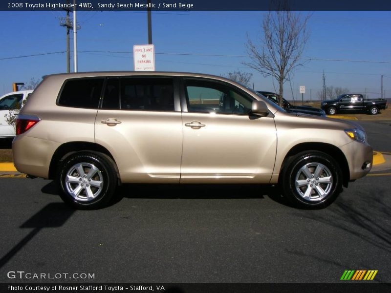 Sandy Beach Metallic / Sand Beige 2008 Toyota Highlander 4WD