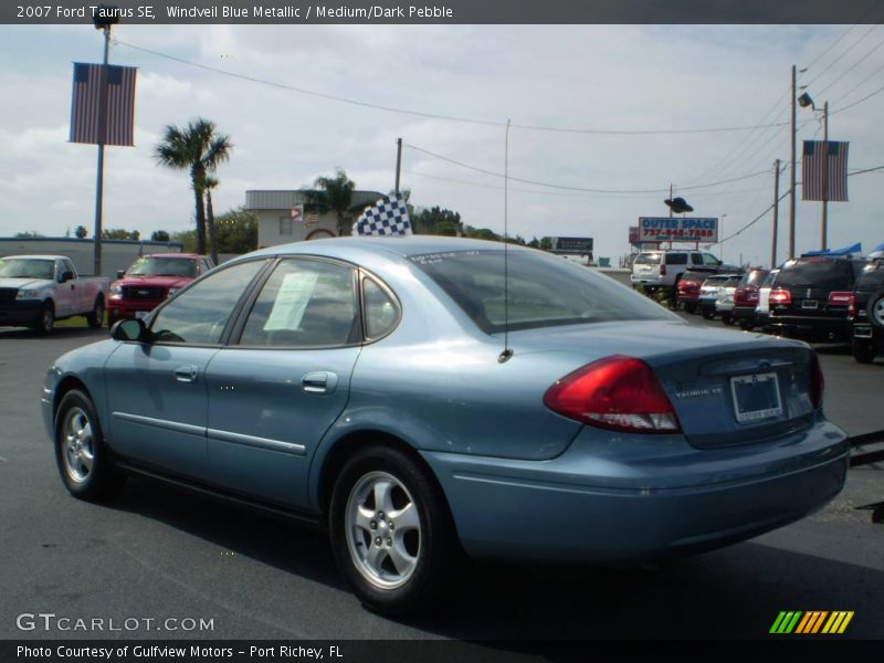 Windveil Blue Metallic / Medium/Dark Pebble 2007 Ford Taurus SE
