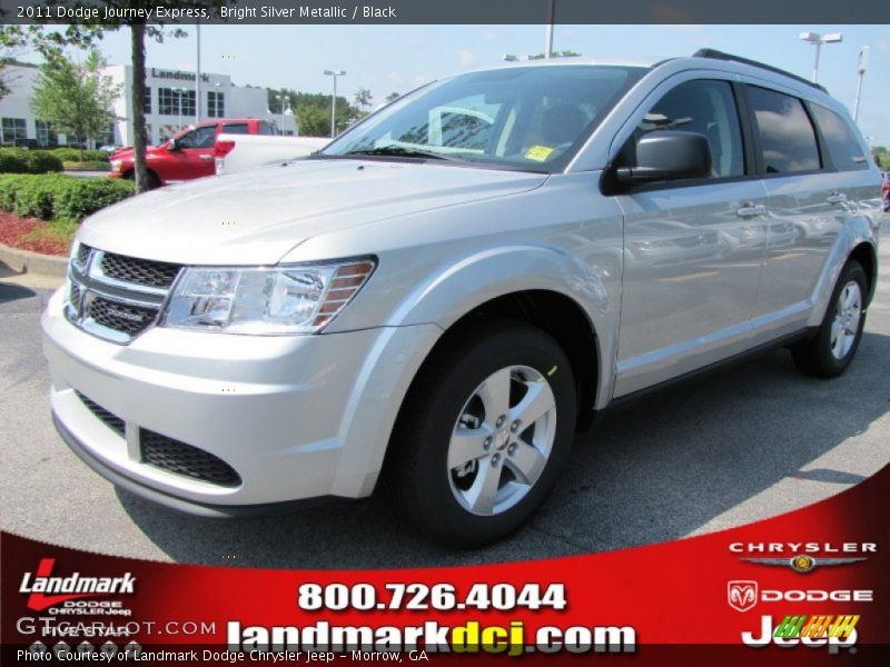 Bright Silver Metallic / Black 2011 Dodge Journey Express
