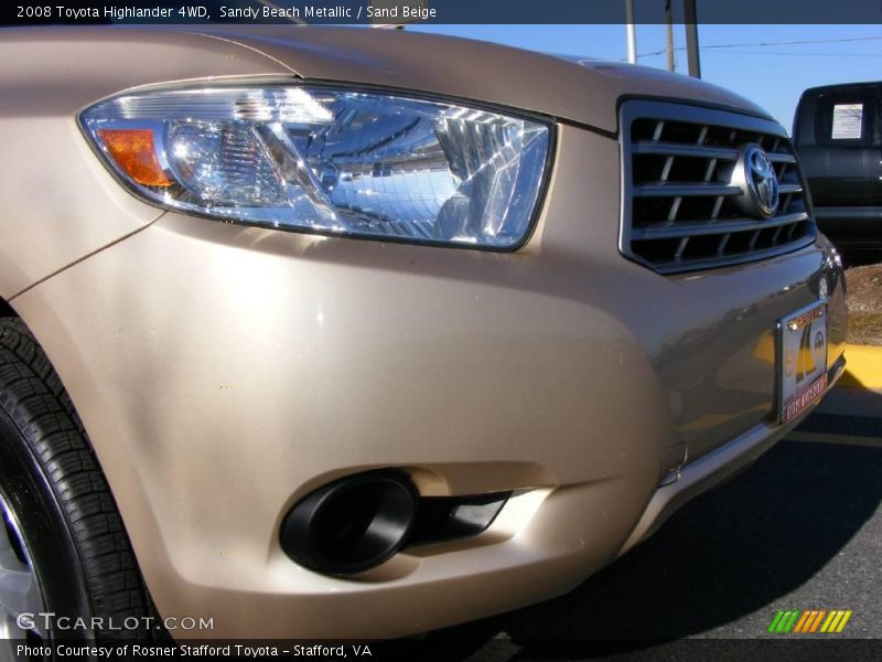 Sandy Beach Metallic / Sand Beige 2008 Toyota Highlander 4WD