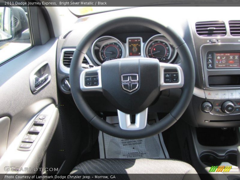 Bright Silver Metallic / Black 2011 Dodge Journey Express