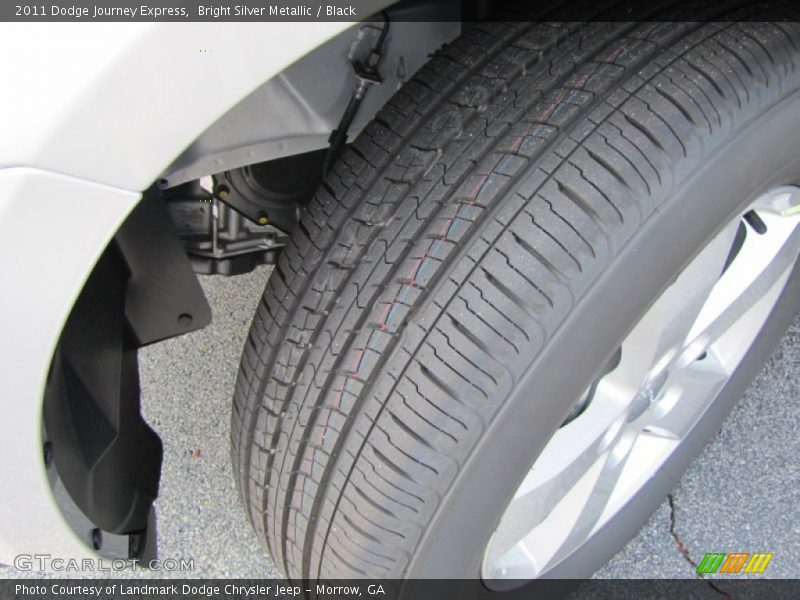 Bright Silver Metallic / Black 2011 Dodge Journey Express