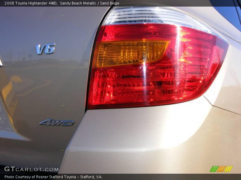 Sandy Beach Metallic / Sand Beige 2008 Toyota Highlander 4WD
