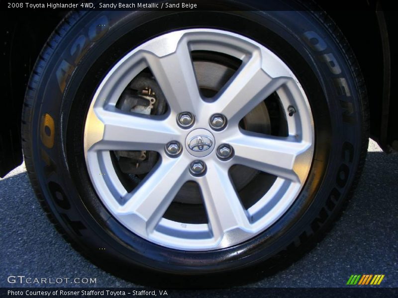 Sandy Beach Metallic / Sand Beige 2008 Toyota Highlander 4WD