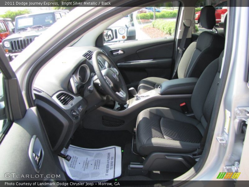 Bright Silver Metallic / Black 2011 Dodge Journey Express