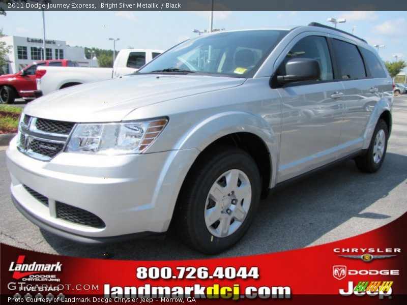 Bright Silver Metallic / Black 2011 Dodge Journey Express