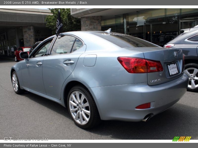 Breakwater Blue Metallic / Black 2008 Lexus IS 250 AWD