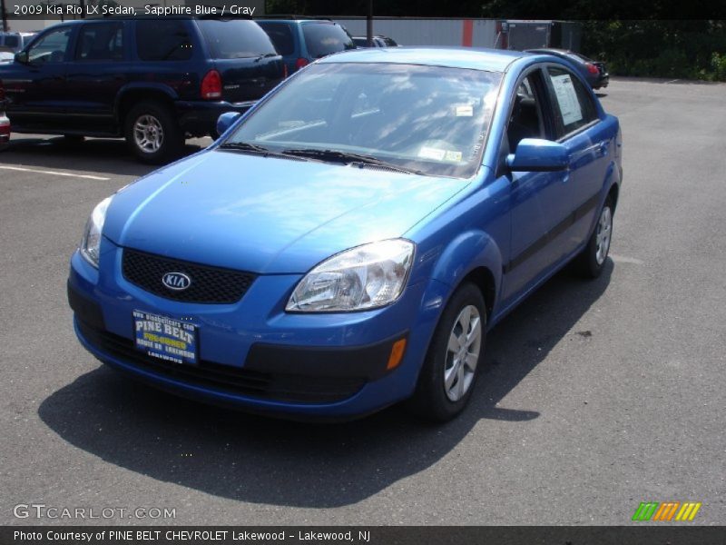 Sapphire Blue / Gray 2009 Kia Rio LX Sedan