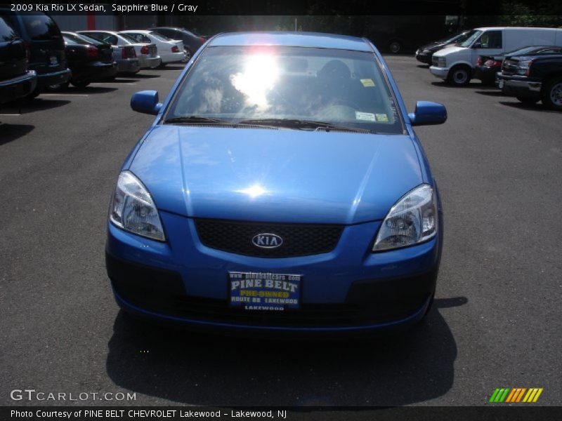 Sapphire Blue / Gray 2009 Kia Rio LX Sedan