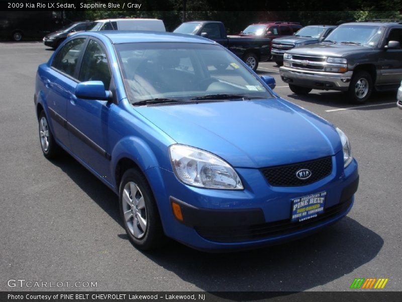 Sapphire Blue / Gray 2009 Kia Rio LX Sedan