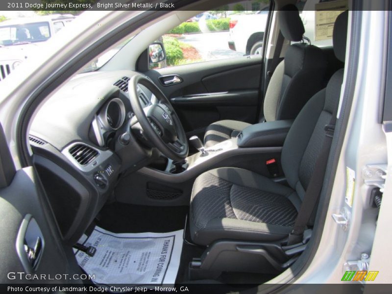 Bright Silver Metallic / Black 2011 Dodge Journey Express