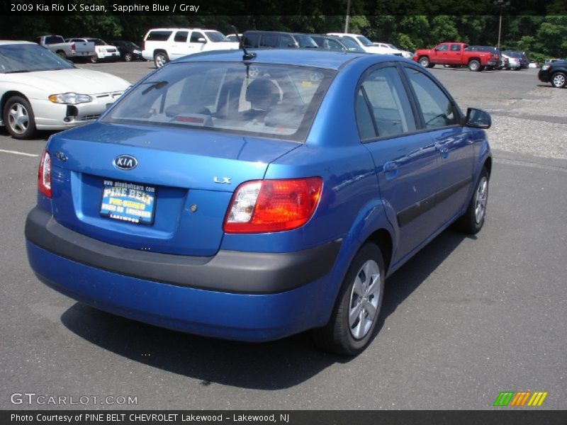 Sapphire Blue / Gray 2009 Kia Rio LX Sedan