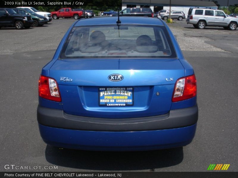 Sapphire Blue / Gray 2009 Kia Rio LX Sedan