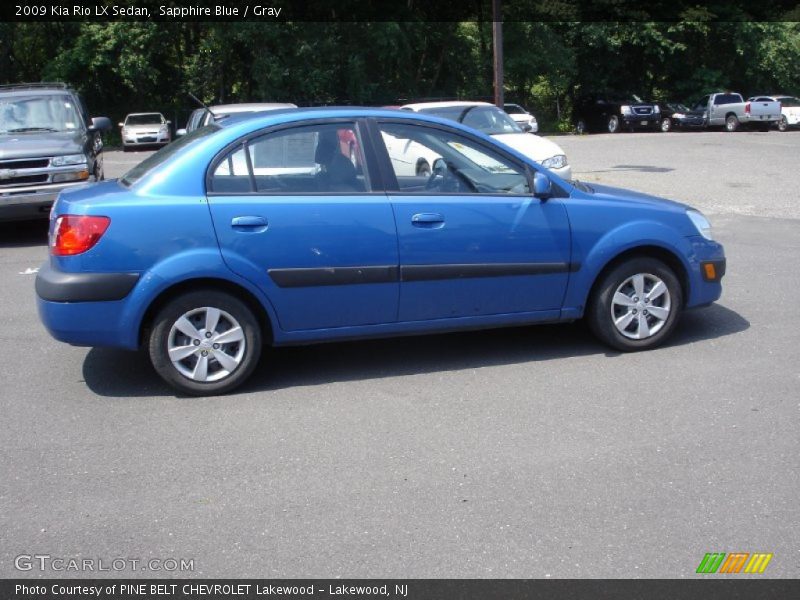 Sapphire Blue / Gray 2009 Kia Rio LX Sedan