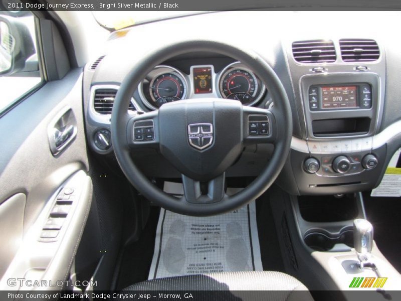 Bright Silver Metallic / Black 2011 Dodge Journey Express