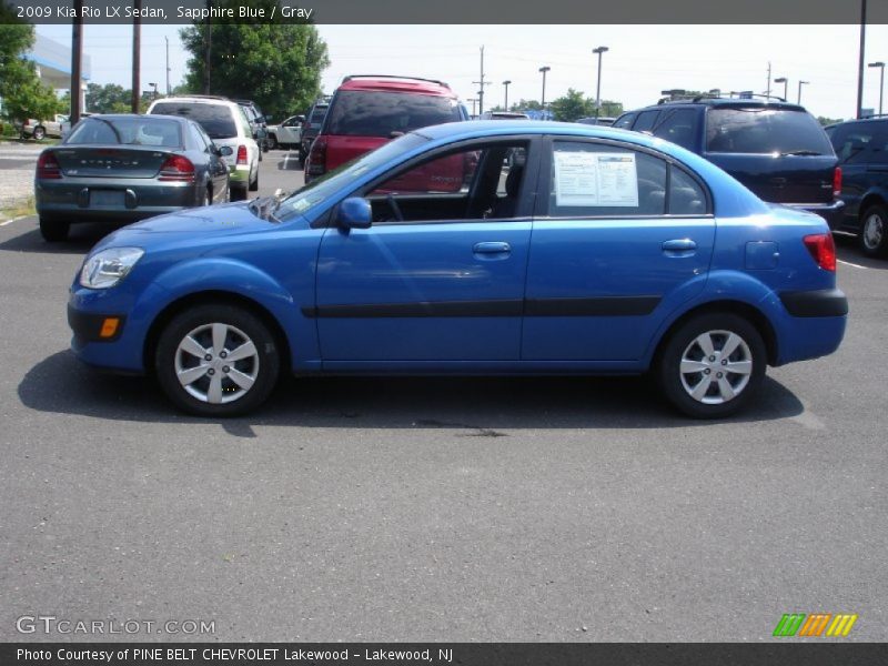Sapphire Blue / Gray 2009 Kia Rio LX Sedan