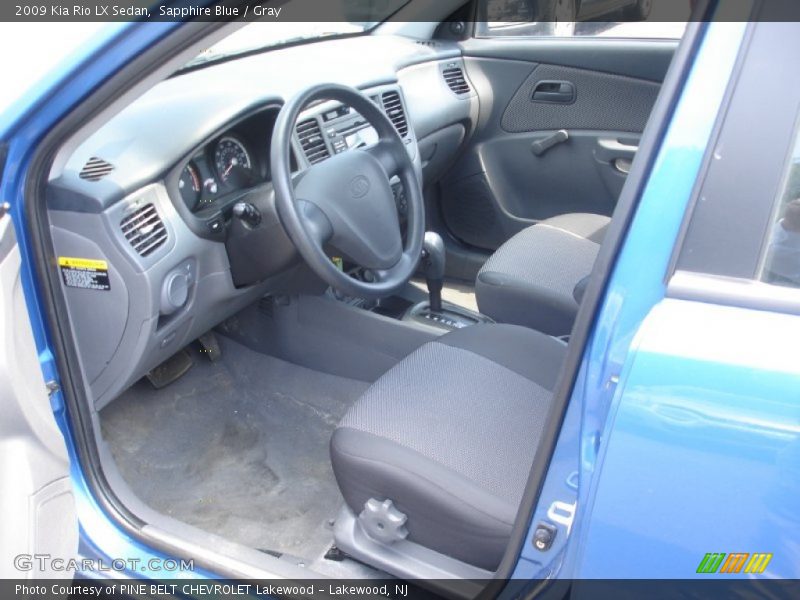 Sapphire Blue / Gray 2009 Kia Rio LX Sedan