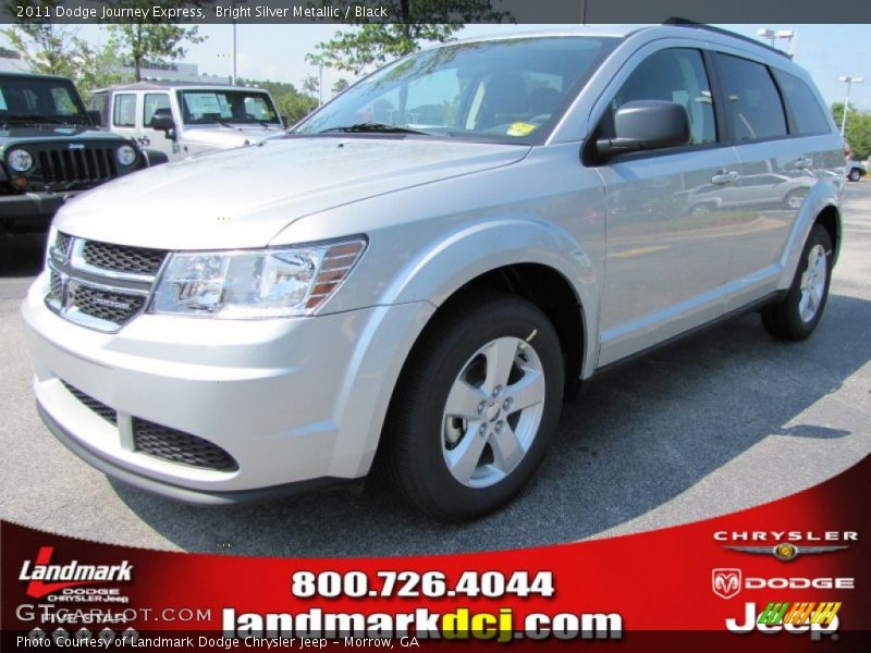 Bright Silver Metallic / Black 2011 Dodge Journey Express