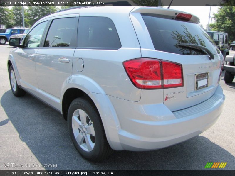 Bright Silver Metallic / Black 2011 Dodge Journey Express